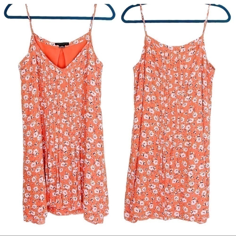 NEW 𝅺Sanctuary Petite Spring Ahead Floral Mini Swing Dress Red - Picture 2 of 3